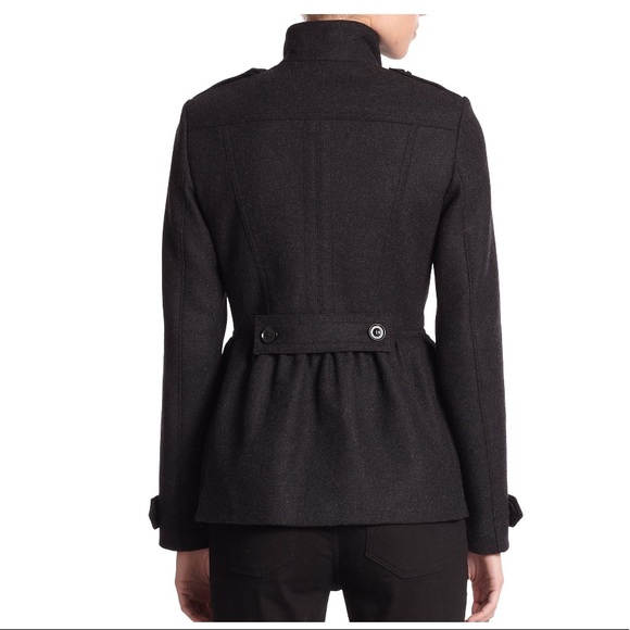 Burberry Brit Dark Gray Adamsleigh Military Coat - Picture 3 of 10